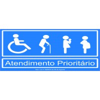 Autocolante Atendimento Prioritário